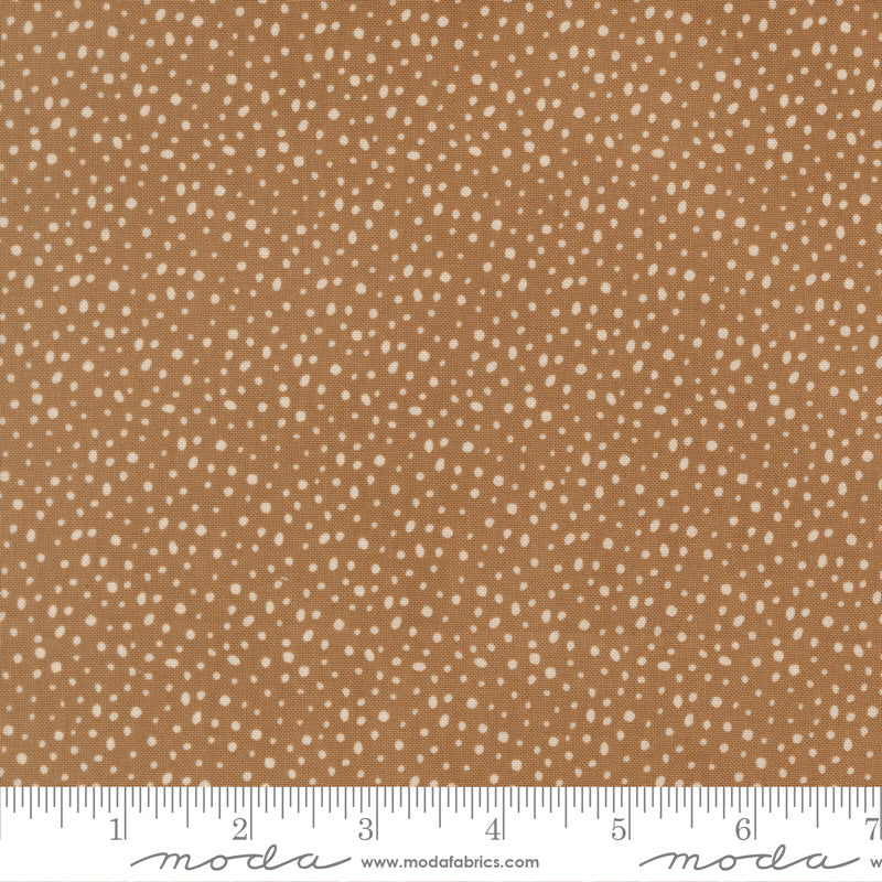 Gingerbread Lane Flurry Dots Cocoa by Kileys Quilt Room for Moda Fabrics 26158-22 scale