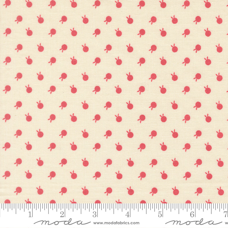 Petals And Polka Dots Berry Dots Lace by Bunny Hill Designs for Moda Fabrics 3086-11 scale