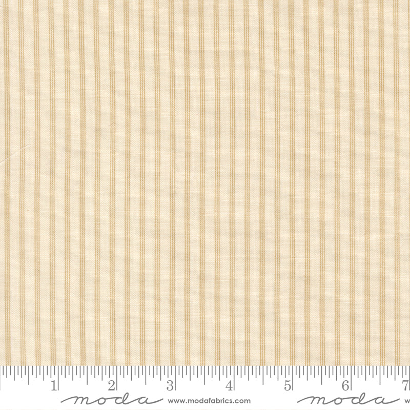 Petals And Polka Dots Stripe Stripes Lace by Bunny Hill Designs for Moda Fabrics 3087-11 scale