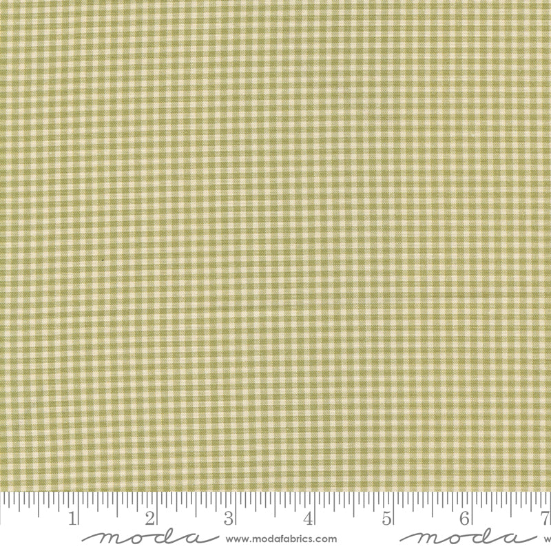 Goodnight Irene Check Sage by Betsy Cutchian for Moda Fabrics 31709-15 scale