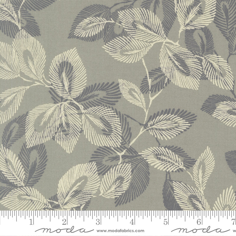 Arabesque Palm Blenders Leaf Sky by Studio M for Moda 33831-15 scale
