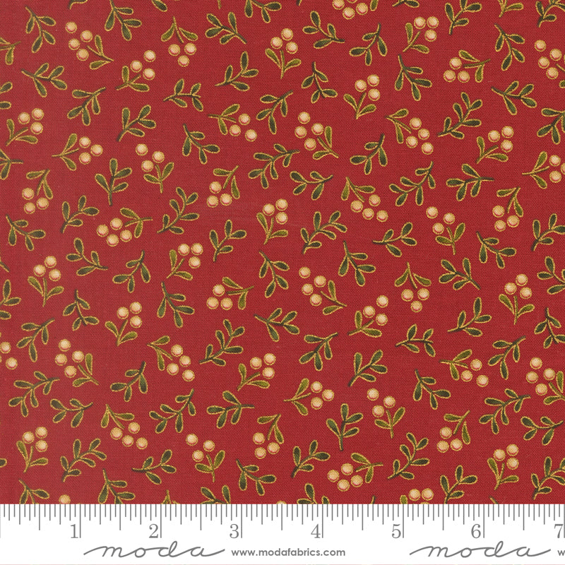 Merry Manor Metallic Swirl Blenders Crimson by Moda Fabrics for Moda Fabrics 33866-12M scale