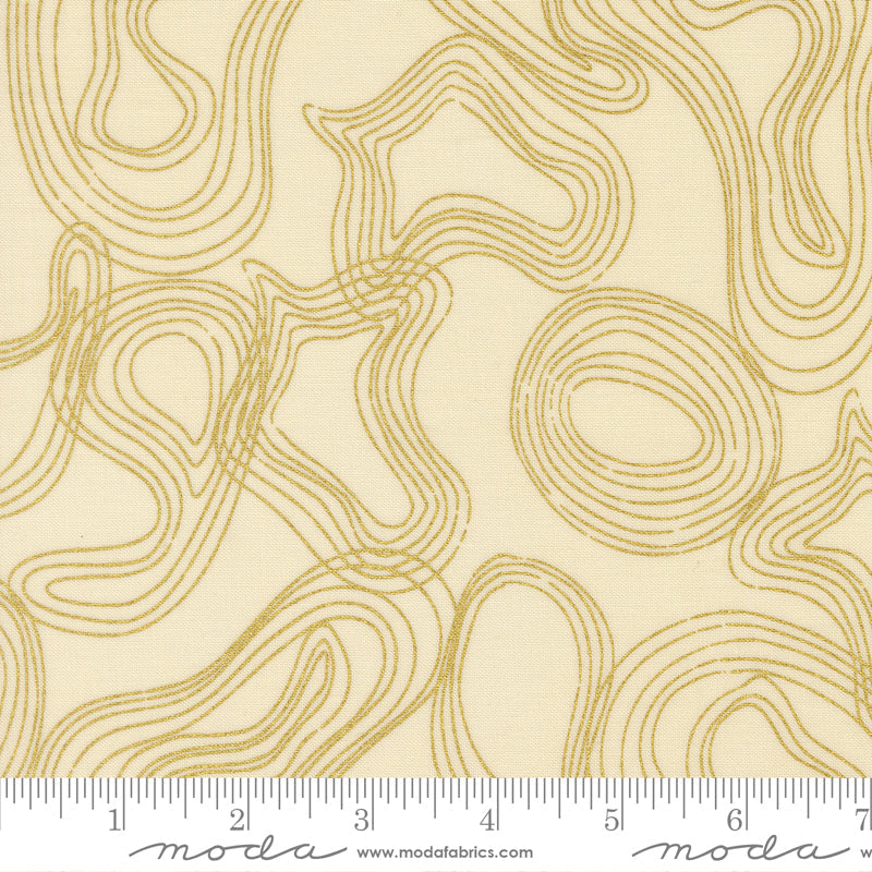 Sunlit Ruins Shadow Grove Blenders Metallic Cream scale