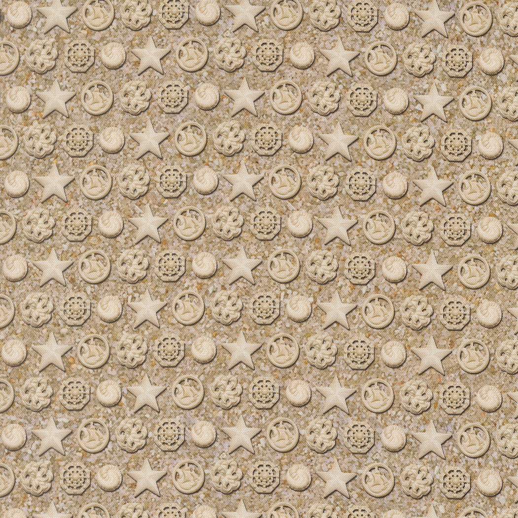 Saltwater Natural The White Pearl Novelty Shells yardage