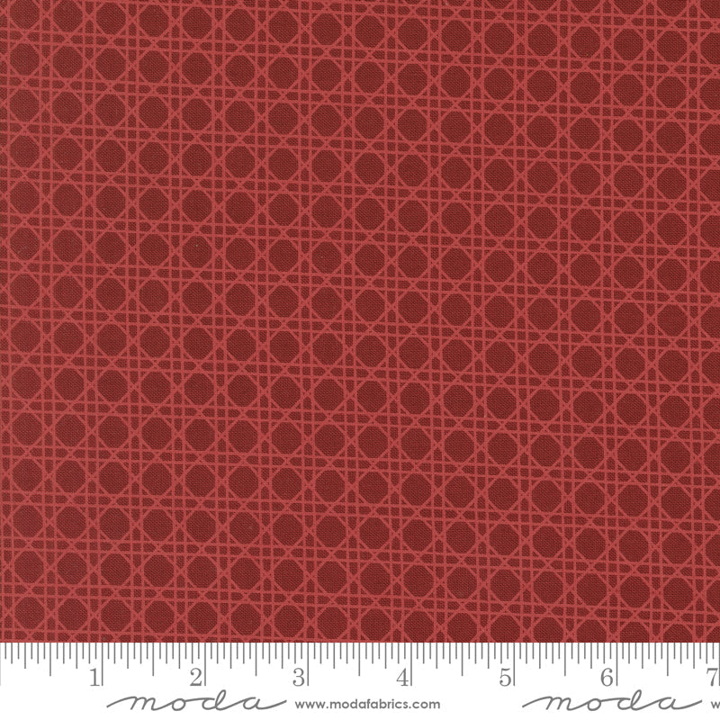 Old World Yuletide Christmas Trellis Blenders Crimson by Fancy That Design House for Moda Fabrics