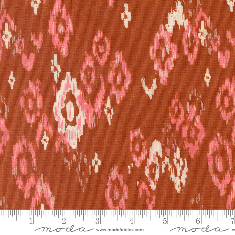 Boho Haven Feathered Ikat Blenders SPICE by Fancy That Design House for Moda 45642-14 scale