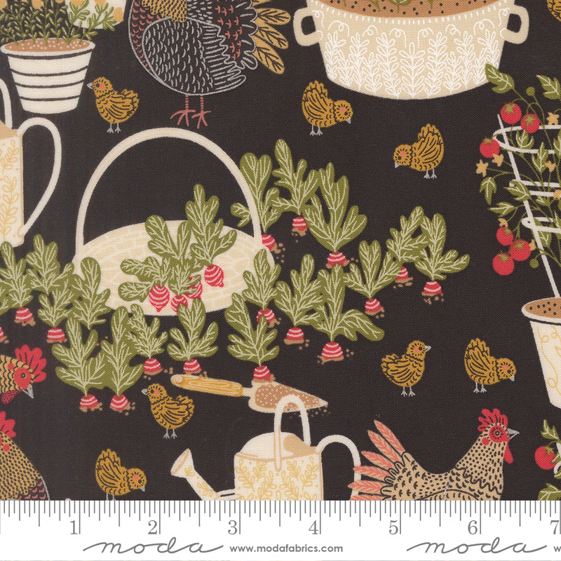The Henhouse IRON Chicken Garden yardage