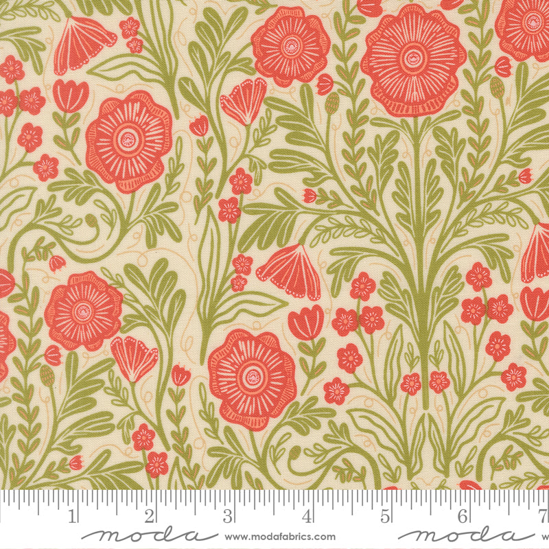 The Henhouse CLOUD Poppy Florals yardage