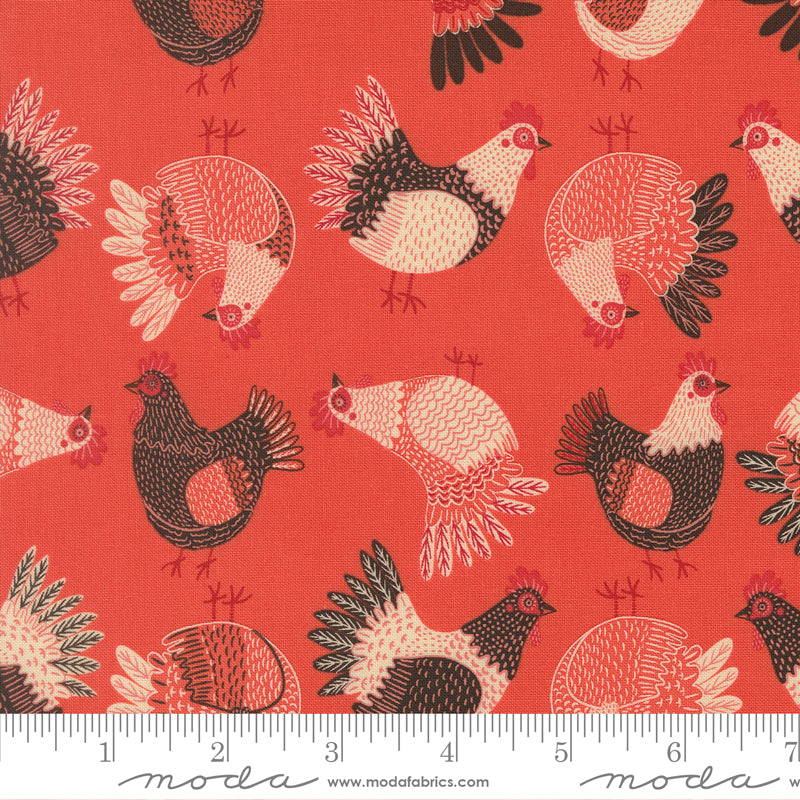 The Henhouse TOMATO Tossed Chickens yardage