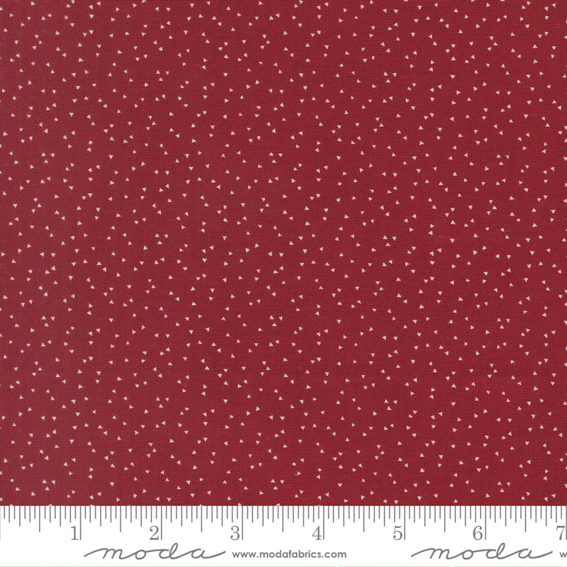 American Gatherings III Confetti Blenders Deep Crimson by Primitive Gatherings for Moda Fabrics 49325-13 scale