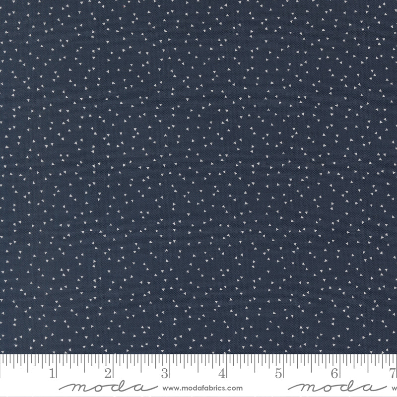 American Gatherings III Confetti Blenders Navy by Primitive Gatherings for Moda Fabrics 49325-16 scale