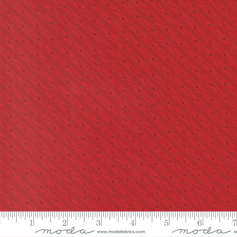 Joyful Gatherings ll Razzle Dazzle Stripes Crimson by Primitive Gatherings for Moda Fabrics 49334-12 scale
