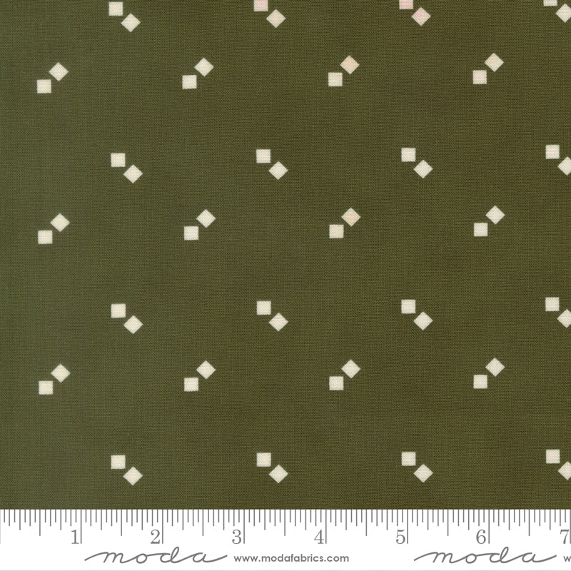 Joyful Gatherings ll Gift Boxes Blenders Squares Evergreen by Primitive Gatherings for Moda Fabrics 49339-14 scale