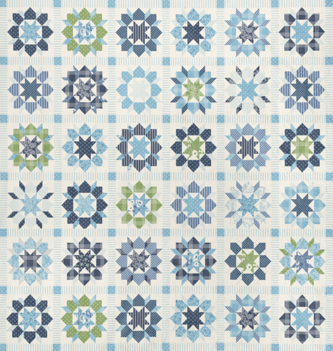 Nantucket Summer Quilt Cuddle Swoon Cheater Patchwork MULTI by Camille Roskelley for Moda 55268-11QC