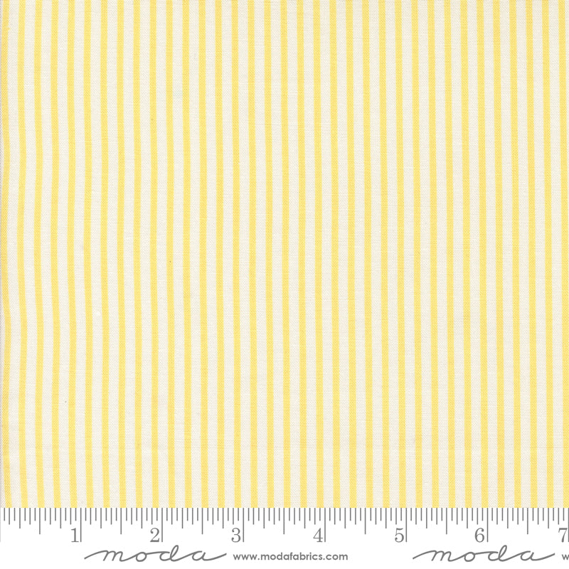 Summertime Thin Stripes Sunshine by Camille Roskelley for Moda Fabrics 55324-26 scale