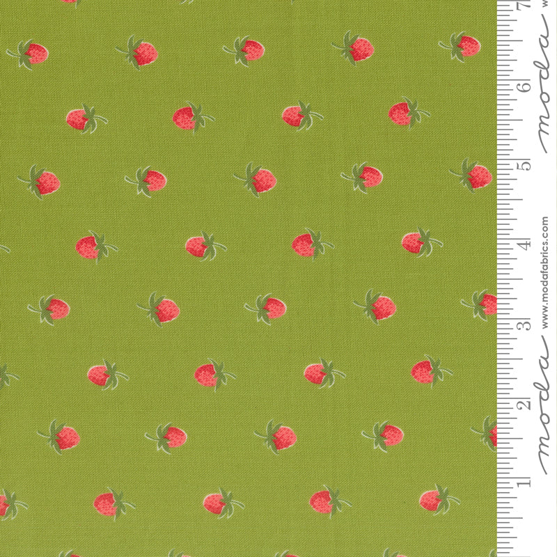 Bloomsberry Berries Novelty Strawberries Leaf by Camille Roskelley for Moda Fabrics