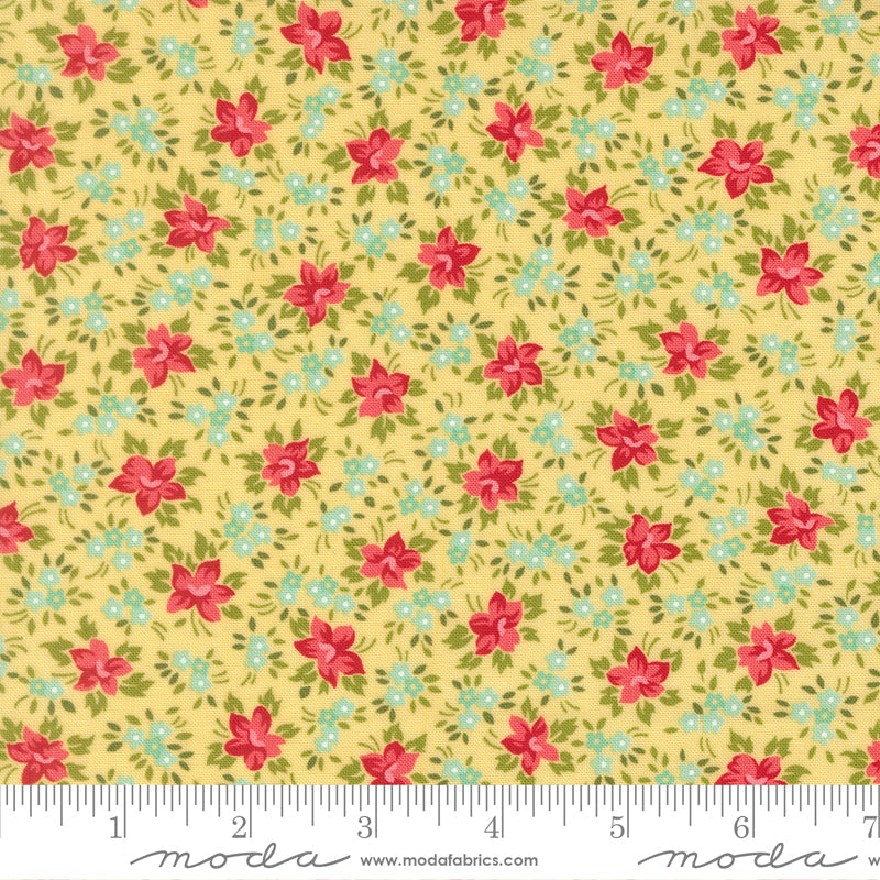 Bloomsberry Marylebone Small Floral Buttermilk by Camille Roskelley for Moda Fabrics