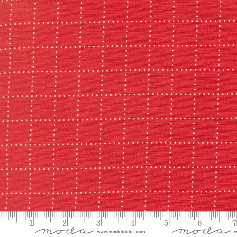 Bloomsberry Stroll Checks and Plaids Red by Camille Roskelley for Moda Fabrics