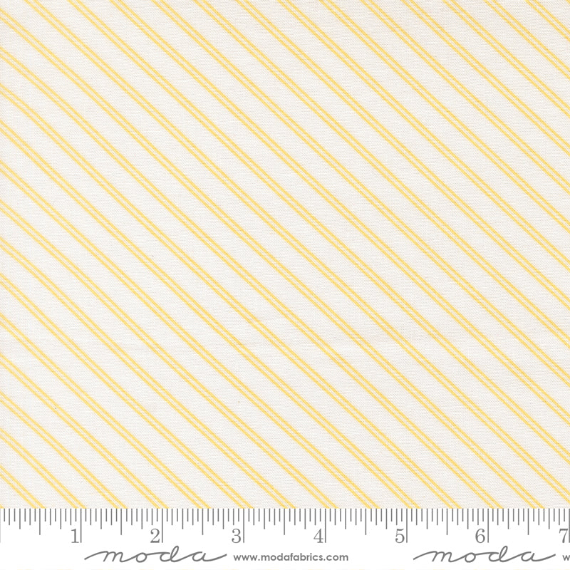 Bloomsberry Stripes Stripes White Buttermilk by Camille Roskelley for Moda Fabrics