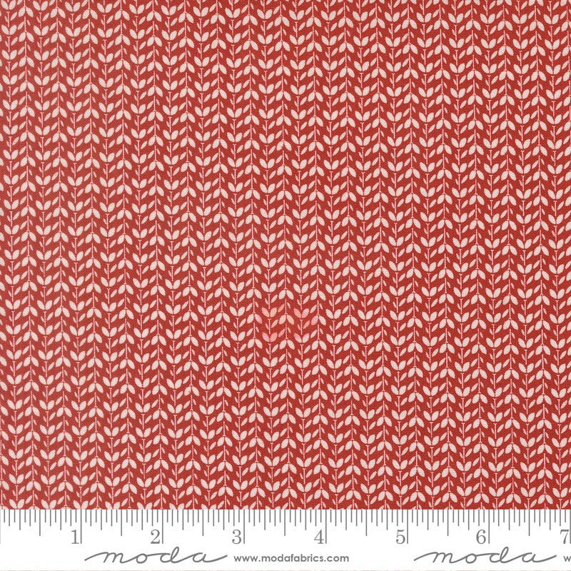 Independence Day Flower Garden Stripes RED by Sweetwater for Moda 55727-13 scale