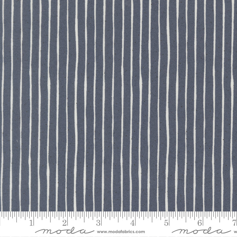 Independence Day Stripes INDIGO by Sweetwater for Moda 55728-14 scale