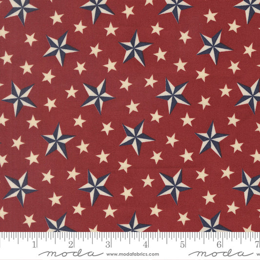 Brave Crimson Tossed Stars Americana - America 250 Years by Deb Strain for Moda Fabrics