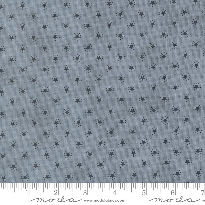 Steel Blue Starbright Blenders Stars - America 250 Years by Deb Strain for Moda Fabrics