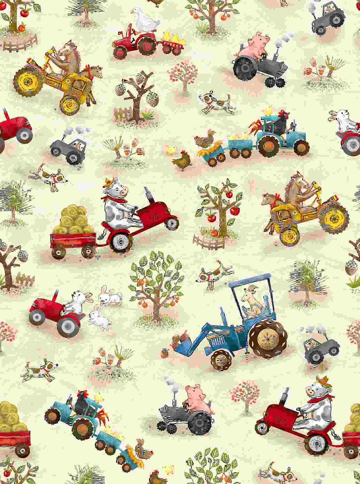 Funny Farm Digital Cuddle Fabric