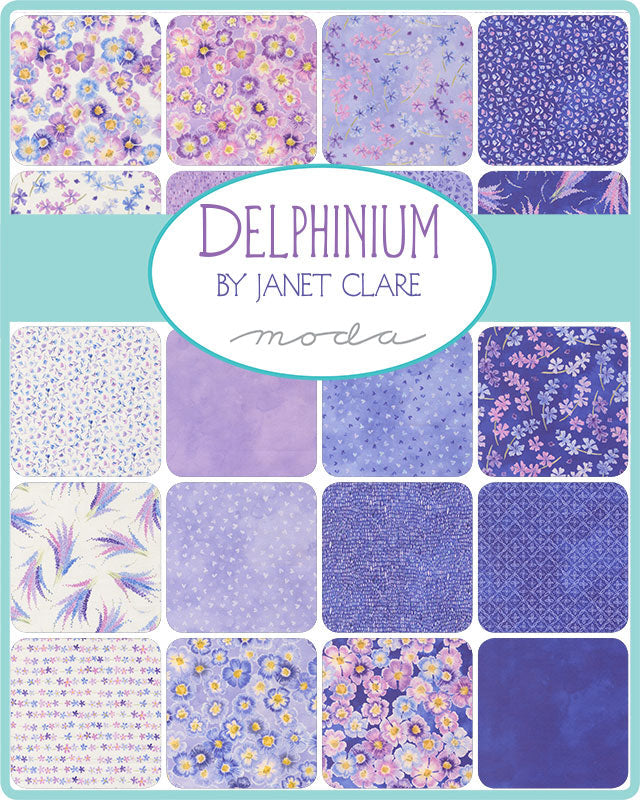 Delphinium quilting fabric by Janet Clare for Moda Fabrics