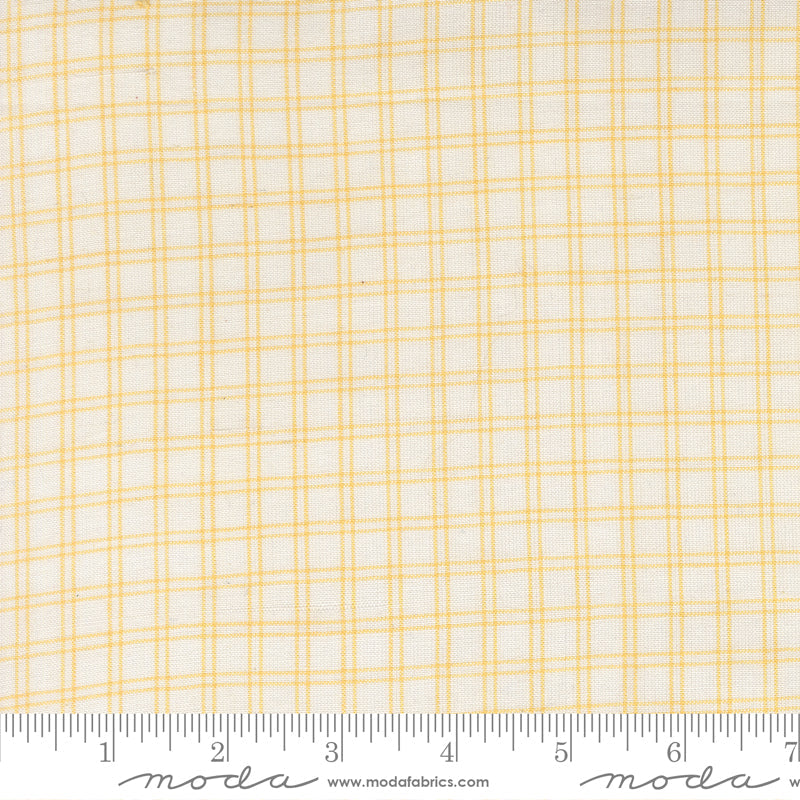 Summer Solstice Wovens Checks Plaids Stripes YELLOW CREAM scale