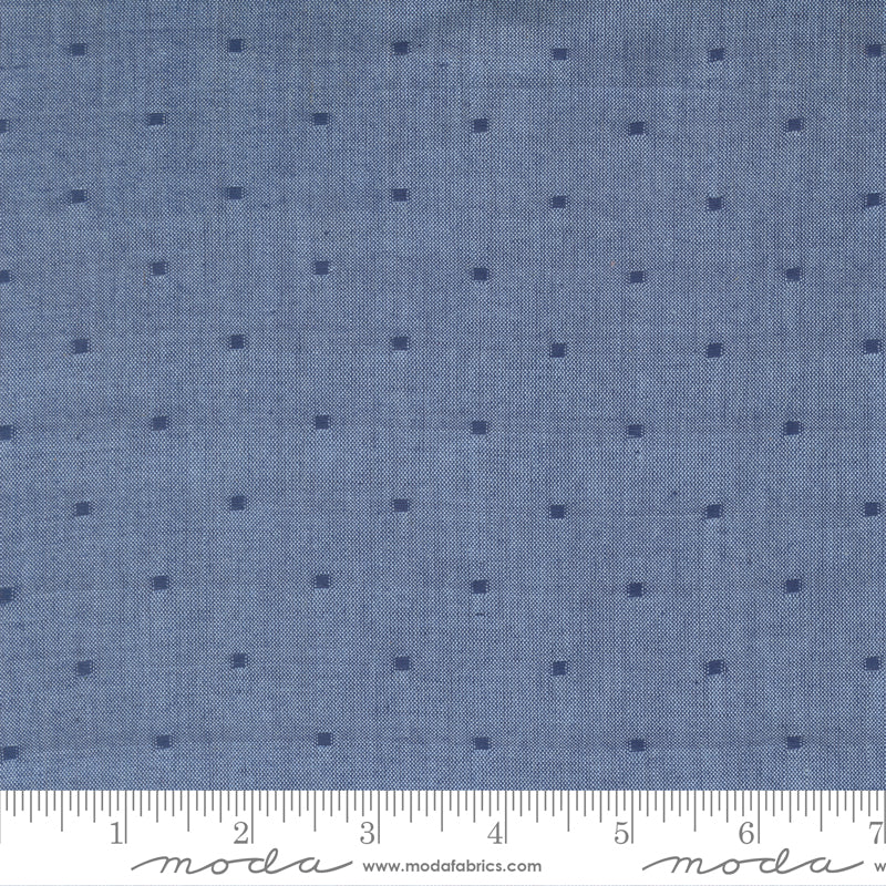 Summer Solstice Wovens Checks Plaids Stripes DARK BLUE scale
