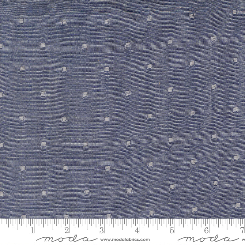 Summer Solstice Wovens Checks Plaids Stripes NAUTICAL BLUE scale