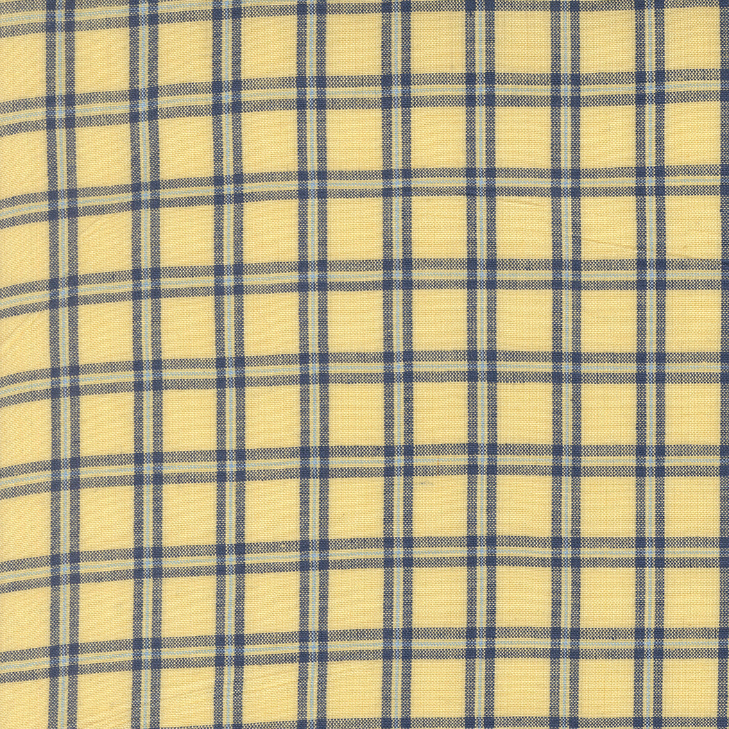 Summer Solstice Wovens Checks Plaids Stripes YELLOW BLK BLUE