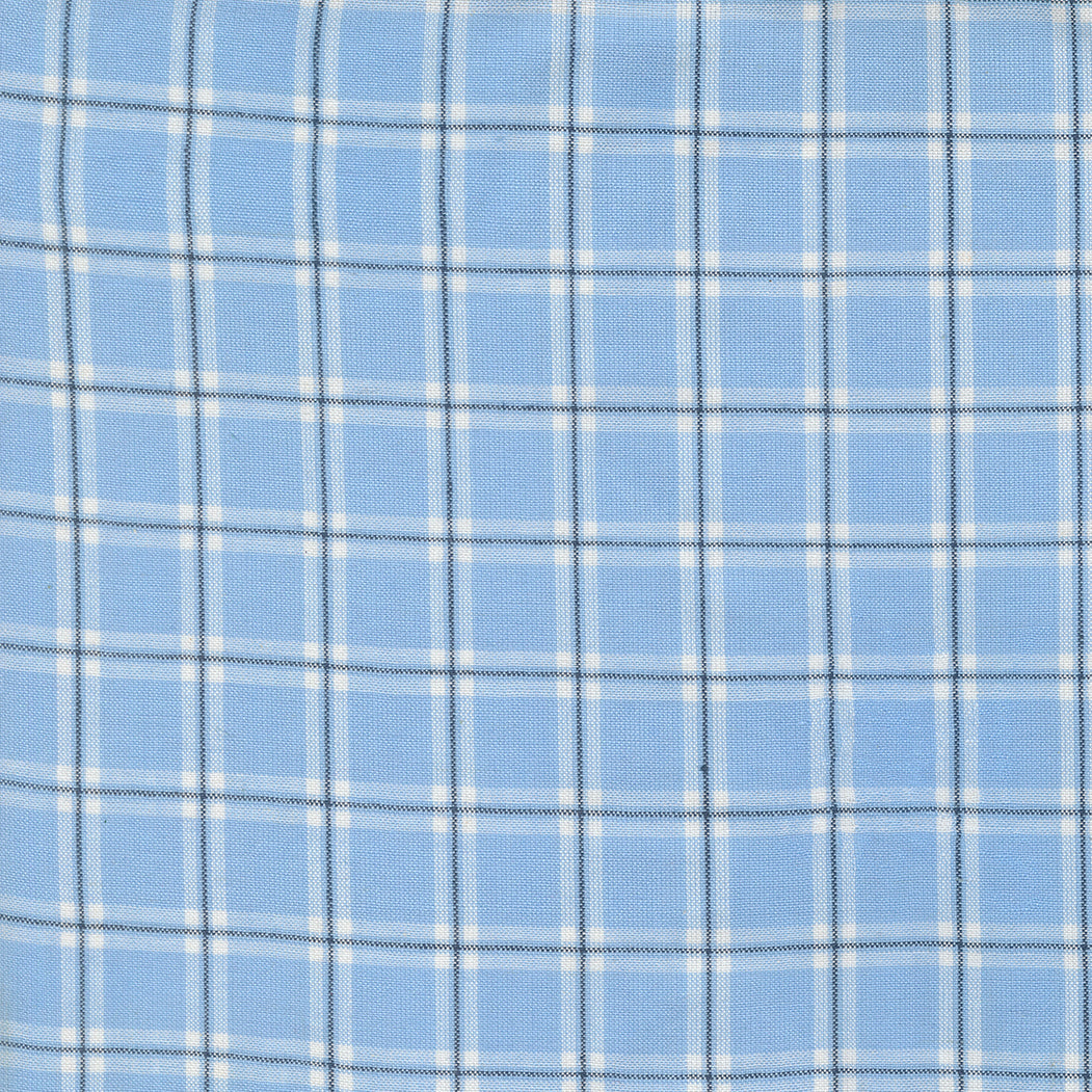 Summer Solstice Wovens Checks Plaids Stripes LIGHT BLUE BLACK