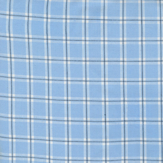 Summer Solstice Wovens Checks Plaids Stripes LIGHT BLUE BLACK