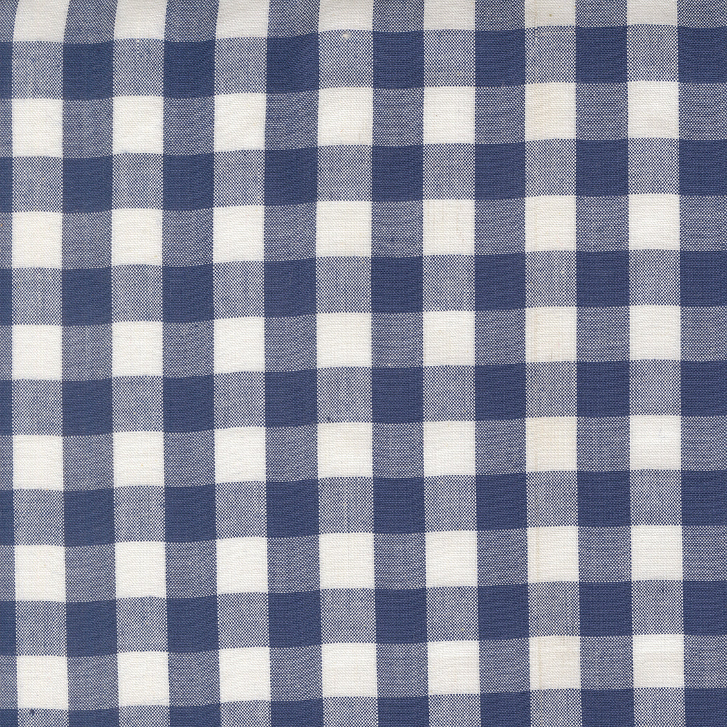 Summer Solstice Wovens Checks Plaids Stripes DARK BLUE WHITE 2