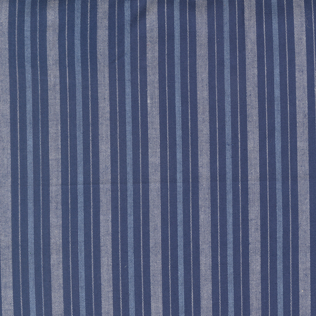Summer Solstice Wovens Checks Plaids Stripes DARK BLUE GREY LIGHT BLUE