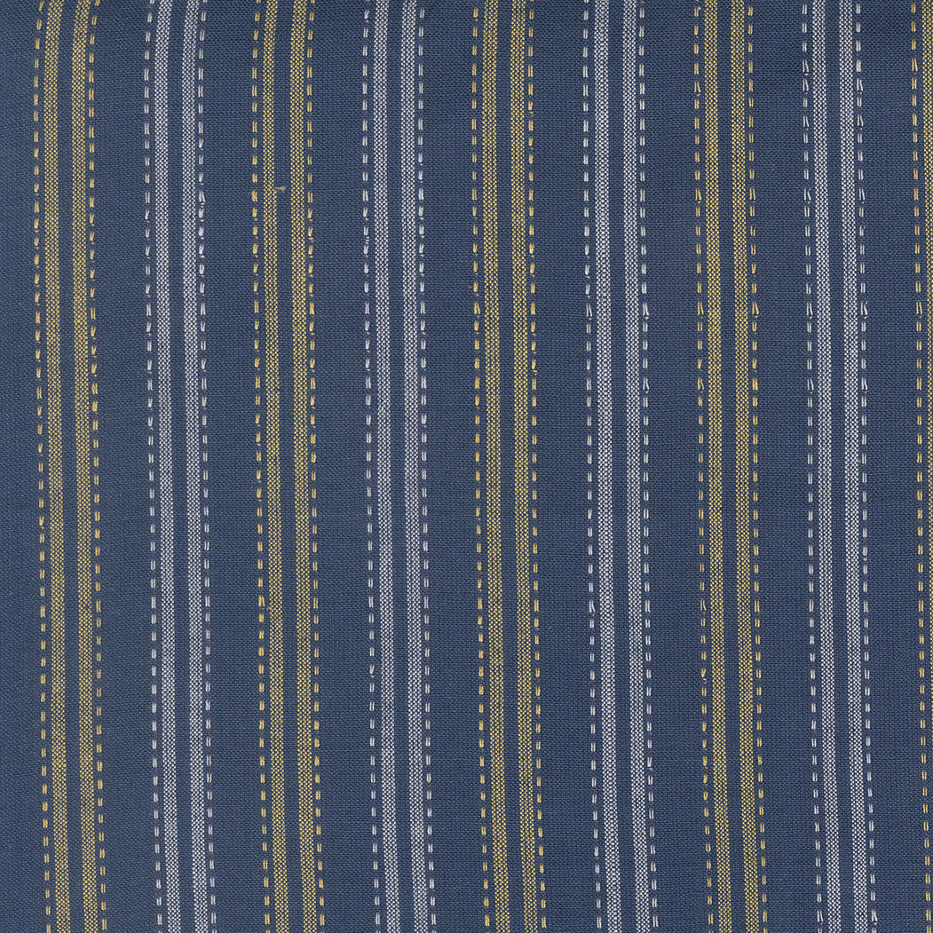 Summer Solstice Wovens Checks Plaids Stripes DARK BLUE YELLOW GREY