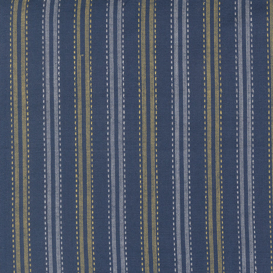 Summer Solstice Wovens Checks Plaids Stripes DARK BLUE YELLOW GREY