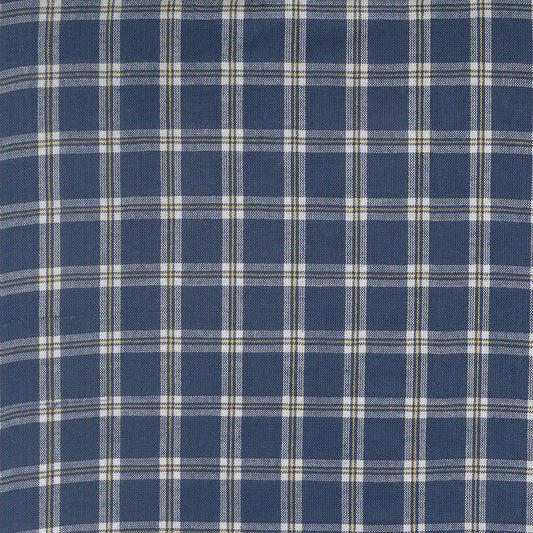 Summer Solstice Wovens Checks Plaids Stripes DARK BLUE YELLOW WHITE
