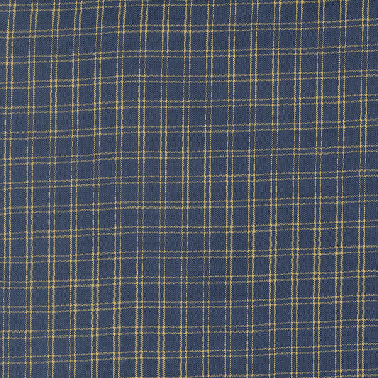 Summer Solstice Wovens Checks Plaids Stripes NAUTICAL BLUE YELLOW