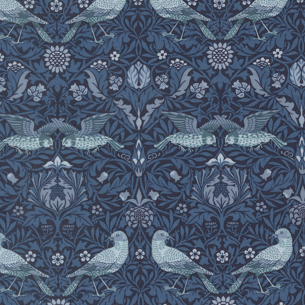 Morris Muse Twilight Birds Damask Birds
