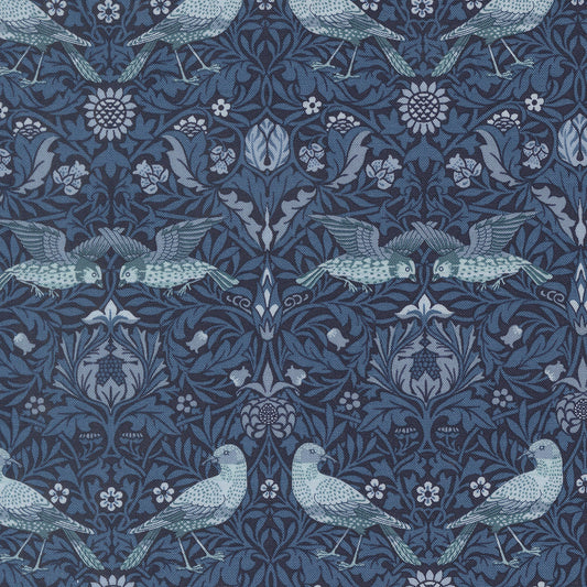 Morris Muse Twilight Birds Damask Birds
