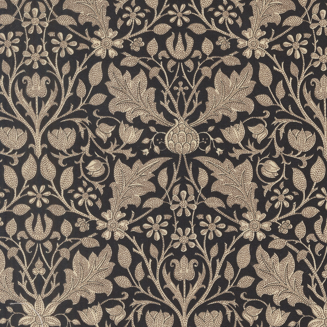 Morris Muse Ebony Triple Net Florals