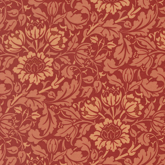 Morris Muse Russet Flowering Scroll Florals