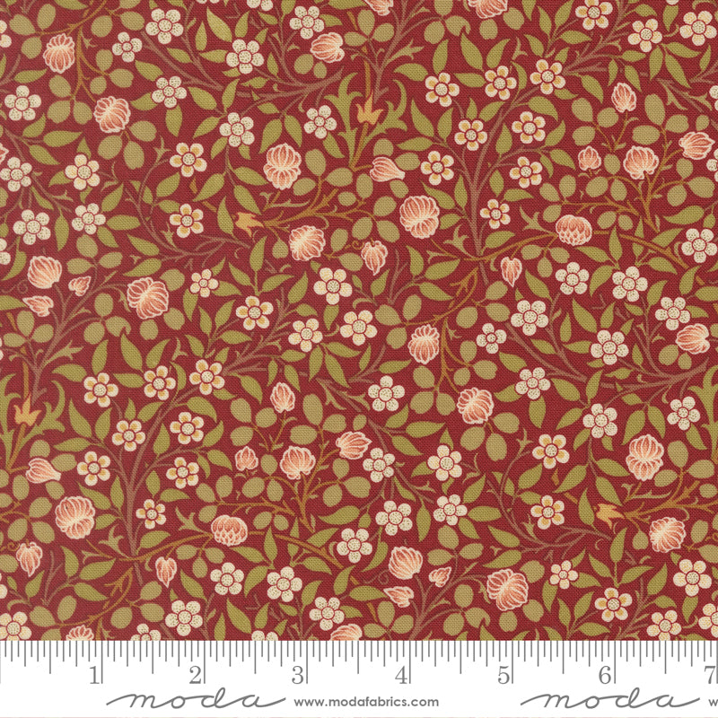 Morris Muse Russet Clover Small Floral scale