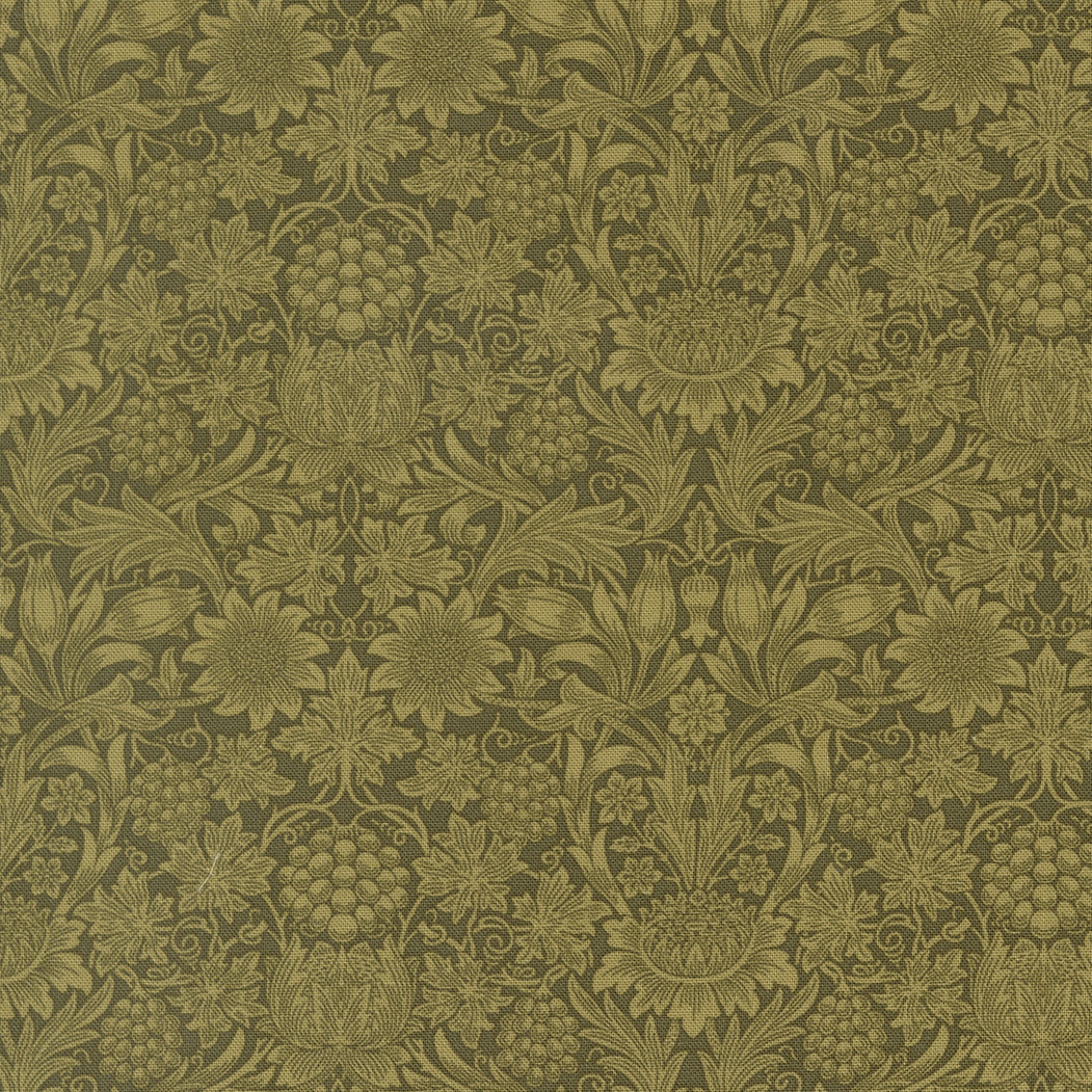 Morris Muse Sage Sunflower Damask
