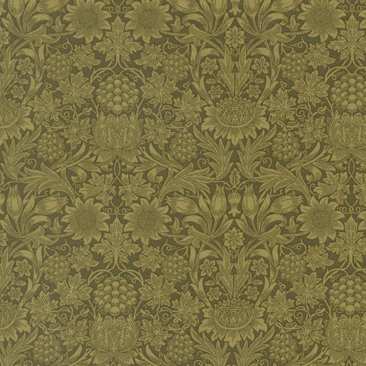 Morris Muse Sage Sunflower Damask