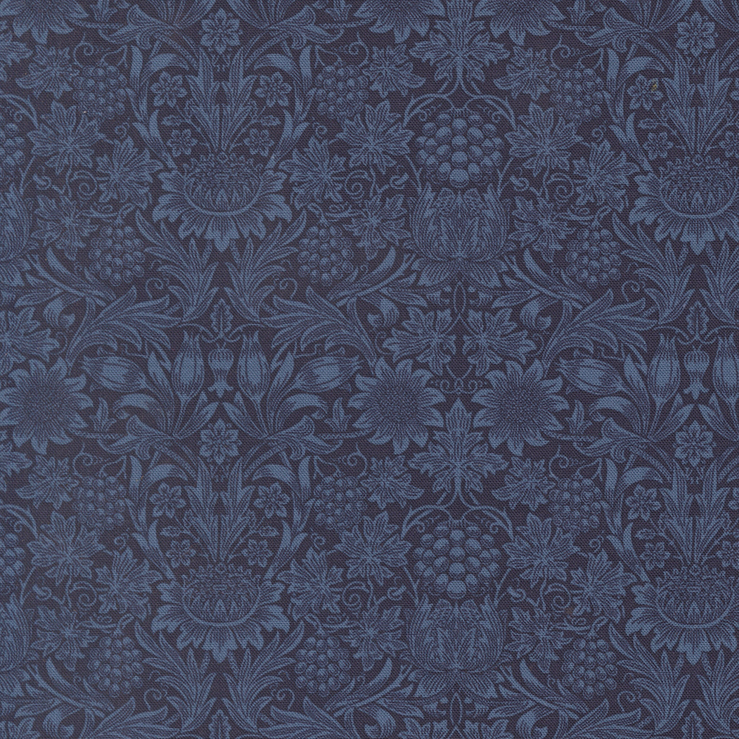 Morris Muse Twilight Sunflower Damask