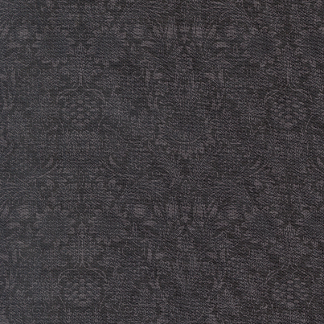 Morris Muse Ebony Sunflower Damask